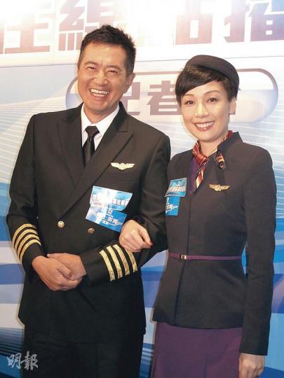 鄧梓峰與江美儀希望《衝II》收視節節上升。(攝影:娛樂組) 鄧梓峰與江美儀希望《衝II》收視節節上升。(攝影:娛樂組)