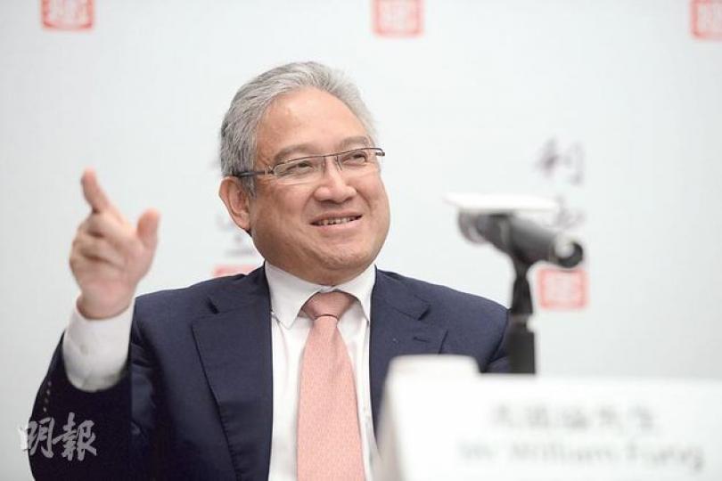 利豐純利要比去年暴跌近七成,遠較市場預期為差,面對業績「走樣」,利豐主席馮國綸昨日大派定心丸,稱上半年盈利只佔全年四分之一,重點要看下半年。(黃志東攝) 利豐純利要比去年暴跌近七成,遠較市場預期為差,面對業績「走樣」,利豐主席馮國綸昨日大派定心丸,稱上半年盈利只佔全年四分之一,重點要看下半年。(黃志東攝)