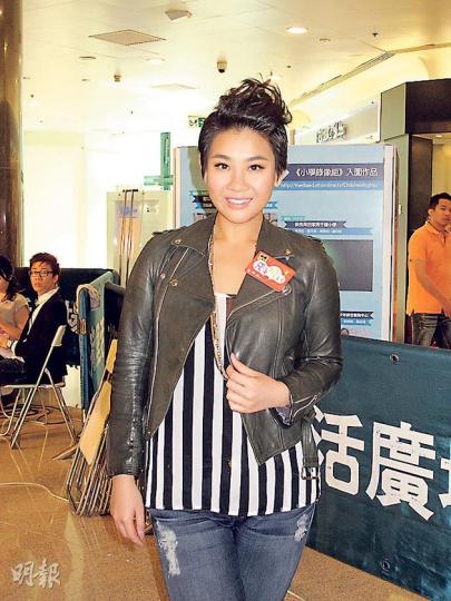欣宜撐苟芸慧變肥無問題，因為肥或瘦都一樣是靚女。（攝影/記者﹕楊安莉）
