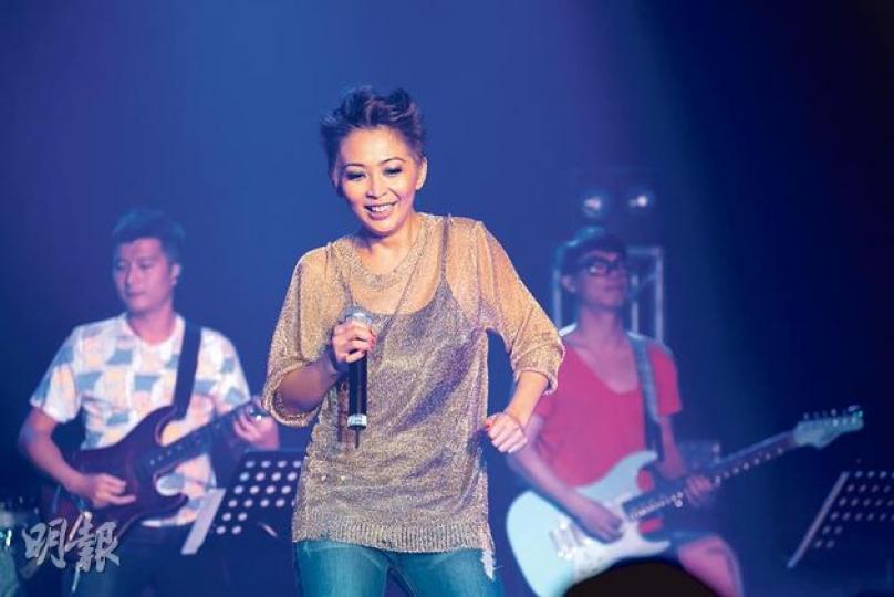 林曉培一口氣唱出20多首歌曲。(攝影/記者:柯美) 林曉培一口氣唱出20多首歌曲。(攝影/記者:柯美)