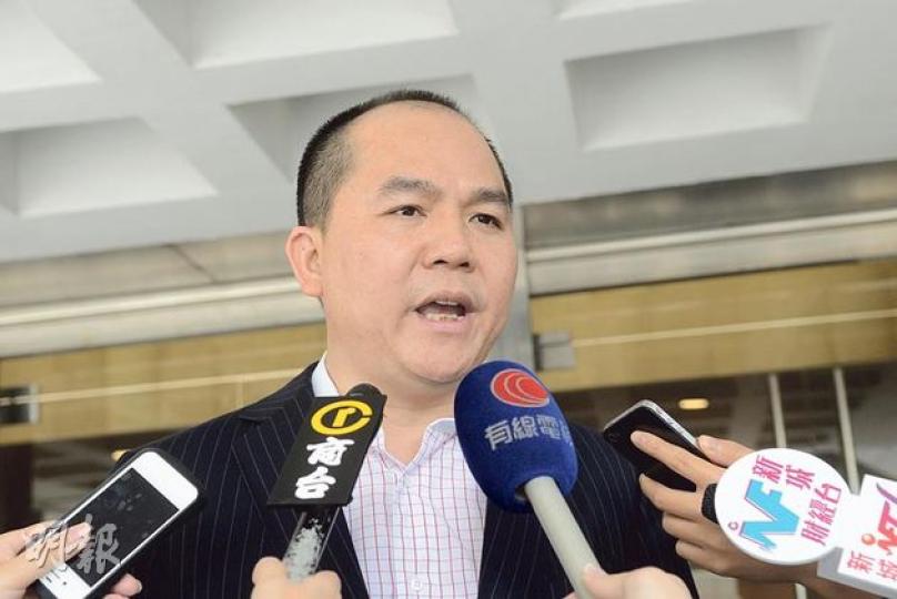 中金再生主席秦志威昨日指出,證監會申請將公司清盤,不符合公眾利益,亦有欠公平及公道。(陳淑安攝) 中金再生主席秦志威昨日指出,證監會申請將公司清盤,不符合公眾利益,亦有欠公平及公道。(陳淑安攝)