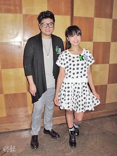 糖兄妹昨日出席活動,宣揚環保信息。(攝影/記者﹕孫慧莊) 糖兄妹昨日出席活動,宣揚環保信息。(攝影/記者﹕孫慧莊)