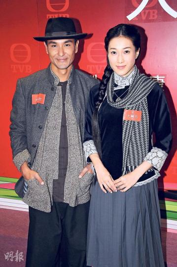 陳展鵬與鍾嘉欣即使傳緋聞,但仍繼續合演情侶。(攝影/記者:林祖傑) 陳展鵬與鍾嘉欣即使傳緋聞,但仍繼續合演情侶。(攝影/記者:林祖傑)