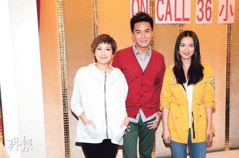 黃智雯(左起)、馬國明及朱千雪前晚相約一起看《On Call II》首播。(攝影/記者﹕林祖傑) 黃智雯(左起)、馬國明及朱千雪前晚相約一起看《On Call II》首播。(攝影/記者﹕林祖傑)