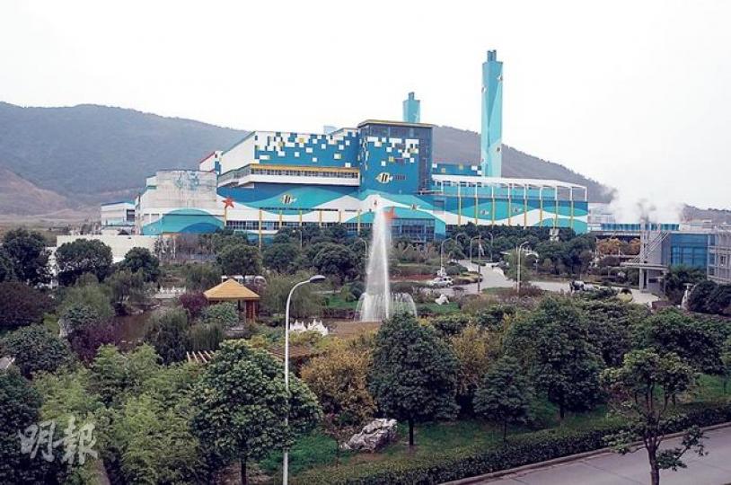 蘇州的焚化爐(圖)每日可處理4200公噸垃圾,佔全市67%垃圾量。(邱雅錡攝)(明報製圖)(明報製圖) 蘇州的焚化爐(圖)每日可處理4200公噸垃圾,佔全市67%垃圾量。(邱雅錡攝)(明報製圖)(明報製圖)