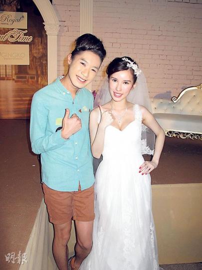 《求愛》Whitney（右）不介意跟「綠妖」Karl（左）「撞臉」。（攝影/記者：楊安莉）李曼筠谷胸上陣搶盡風頭。（攝影/記者：楊安莉）