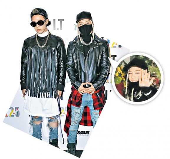 Big Bang成員G-dragon（左）及太陽前晚畀面出席I.T派對。（攝影/記者﹕陳釗）太陽昨午由助手及保鑣護送下現身銅鑼灣I.T店舖。（攝影/記者﹕陳釗）