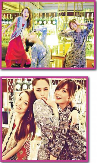 自封「龍虎豹」的容祖兒、鍾欣潼、蔡卓妍，早前外遊玩得開心，笑言是瘋癲三人組。（微博圖片）鍾嘉欣、李亞男之前在《巨輪》演姊妺，兩人戲裏戲外都是好姊妹。（微博圖片）曹永廉、蕭正楠雖然喜愛互窒，實質老友鬼鬼，兄弟情深。（微博圖片）佘詩曼與一班好姊妹周家蔚、湯盈盈、梁靖琪等姊妹情深，吃喝玩樂又結伴外遊，度過不少歡樂時光。（微博圖片）