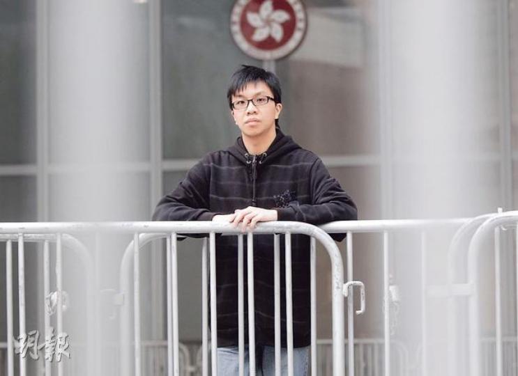最早發起「我哋係香港人，唔係中國人」facebook群組的陳梓進聲言，他們並非想搞港獨，而是希望改善施政，中央政府以文革式批鬥這類群組，是以之為23條立法的藉口。（李澤彤攝）