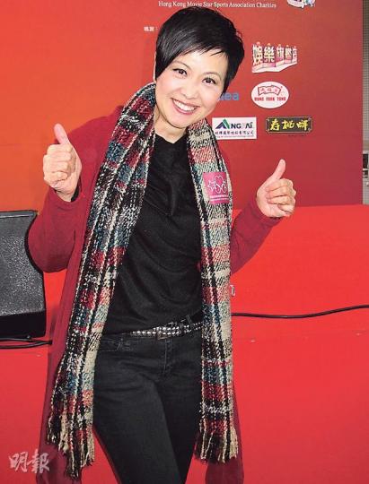 廖安麗推介飲薑水提升免疫力。(攝影﹕娛樂組) 廖安麗推介飲薑水提升免疫力。(攝影﹕娛樂組)