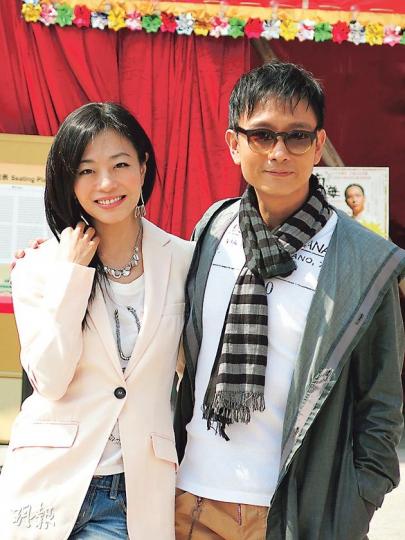 焦媛與謝君豪首次在大戲棚演出,自言感覺特別。(攝影/記者:柯美) 焦媛與謝君豪首次在大戲棚演出,自言感覺特別。(攝影/記者:柯美)
