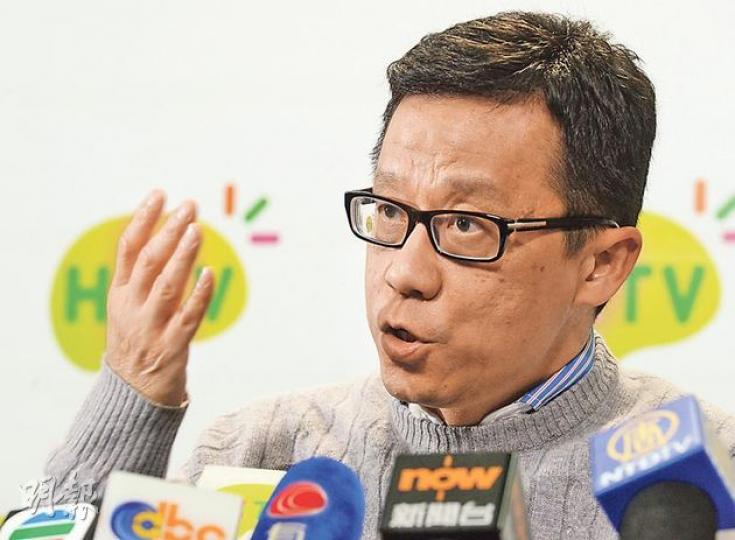 王維基昨宣布港視開台無期,消息令港視藝人極失望。(劉焌陶攝) 王維基昨宣布港視開台無期,消息令港視藝人極失望。(劉焌陶攝)