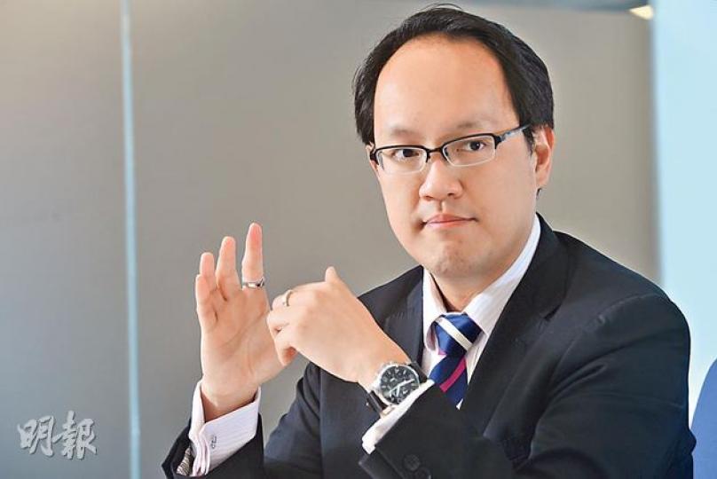 IP Global國際地產投資部執行董事李丹翔預期，英國倫敦市中心未來4年升值大約會17%至18%；未來可以看好英國格林威治、澳洲、馬來西亞及日本等地。（黃志東攝）