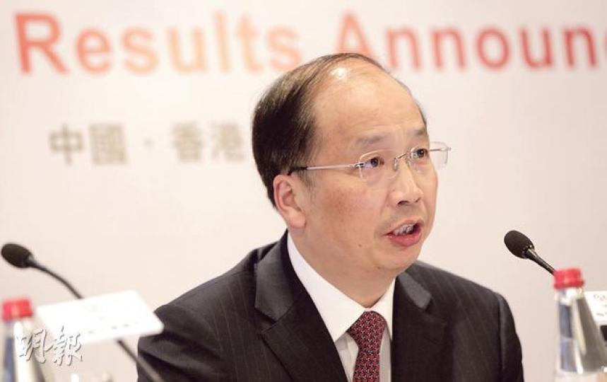 工行行長易會滿表示,對於信用違約個案,銀行不會包底,買者需自負。(李澤彤攝) 工行行長易會滿表示,對於信用違約個案,銀行不會包底,買者需自負。(李澤彤攝)