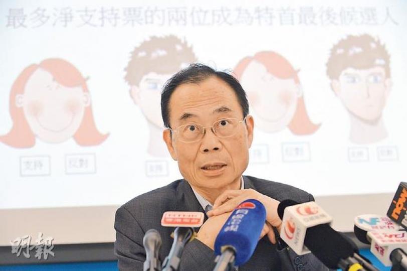 嶺南大學公共政策研究中心主任何濼生（圖）建議修改本地選舉法，任何參選人公開對抗中央，如叫喊「結束一黨專政」，以及不尊重《基本法》，都可被取消參選資格。（盧翊銘攝）