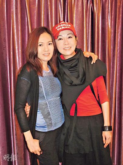 李麗珍與袁潔瑩拍《女人俱樂部》過戲癮。（攝影/記者：魏人） 李若彤希望觀眾不要以看小龍女的心態看其演出。（攝影/記者：魏人）