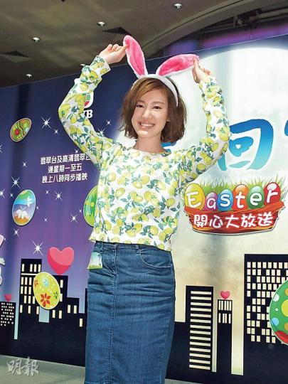 蔣家旻獲提名金像獎最佳新演員獎已當得獎。（攝影/記者：孫慧莊）姚瑩瑩與囝囝提早慶祝復活節。（攝影/記者：孫慧莊）