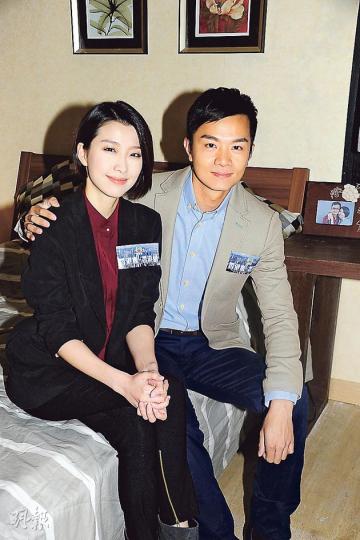 姚子羚與胡諾言在實况劇《我們的天空》飾演夫妻甚有默契。（攝影/記者：陳釗）