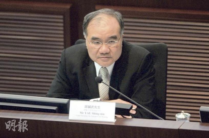 運輸及房屋局副局長邱誠武昨有份出席鐵路小組會議,他在去年11月22日代表政府在同一會議上表示高鐵主體工程可在2015年完工,隱瞞工程滯後,他昨全程沒發言。(葉家豪攝) 運輸及房屋局副局長邱誠武昨有份出席鐵路小組會議,他在去年11月22日代表政府在同一會議上表示高鐵主體工程可在2015年完工,隱瞞工程滯後,他昨全程沒發言。(葉家豪攝)