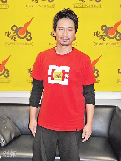 郭偉亮拍MV享盡艷福。（攝影/記者：孫慧莊）
