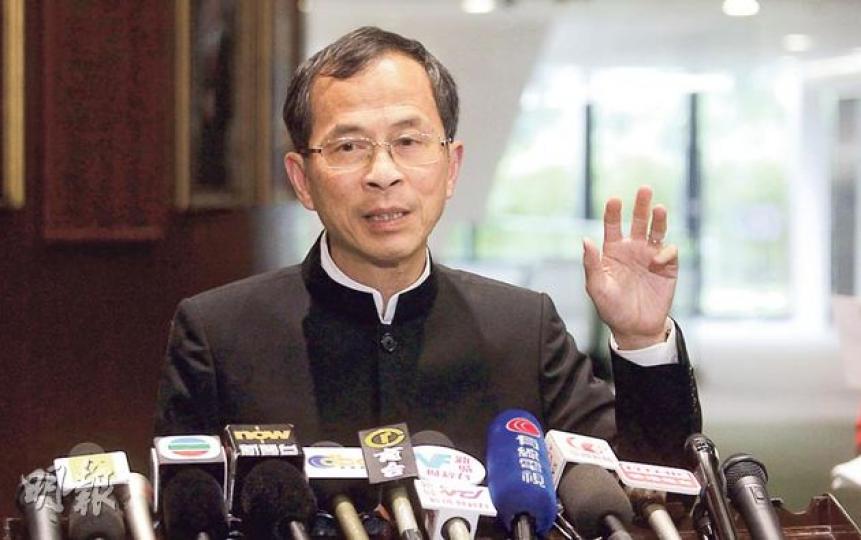 立法會主席曾鈺成期望6月4日會議前可完成所有撥款審議程序，令立法會回復正常。（郭慶輝攝）