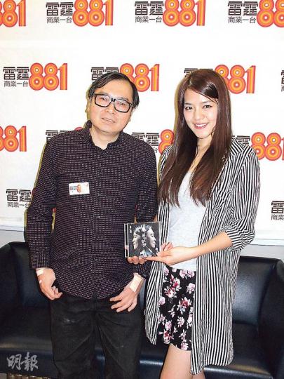龍小菌與劉以達在音樂上將有不少合作。（攝影/記者：楊安莉）