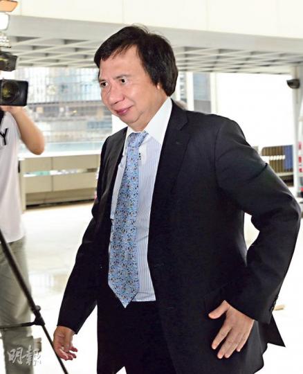 被告郭炳江（圖）昨入庭前被追問對兄長派人到庭有何看法，他僅表示「我知」，隨即不再回應。（黃志東攝）