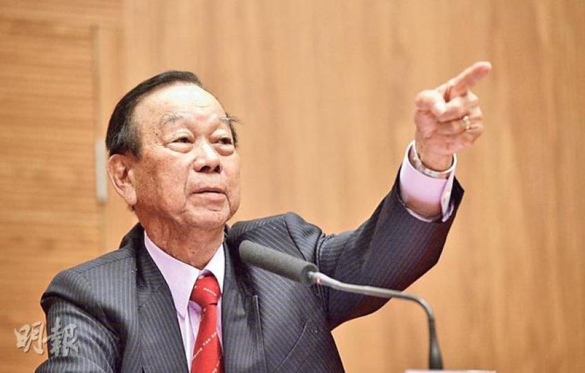 鄉議局主席劉皇發（圖）昨日在該局舉行執委會會議前，再次批評佔領中環行動，並要求27個鄉事委員會協助，呼籲村代表、街坊和鄉民等「從個人做起」，共同反對和抵制佔中。（鄧宗弘攝）