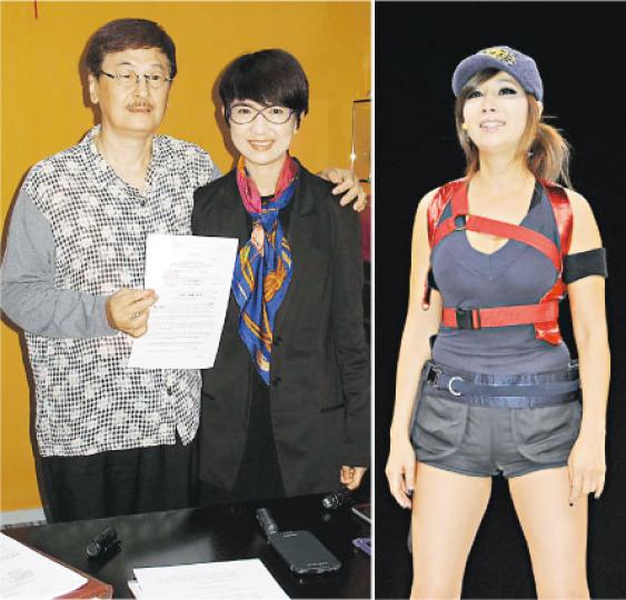孫敬安與太太盧敏儀正式入稟控告鄭多燕(右圖)誹謗,決定還自己一個清白。(攝影/記者:楊安莉) 孫敬安與太太盧敏儀正式入稟控告鄭多燕(右圖)誹謗,決定還自己一個清白。(攝影/記者:楊安莉)