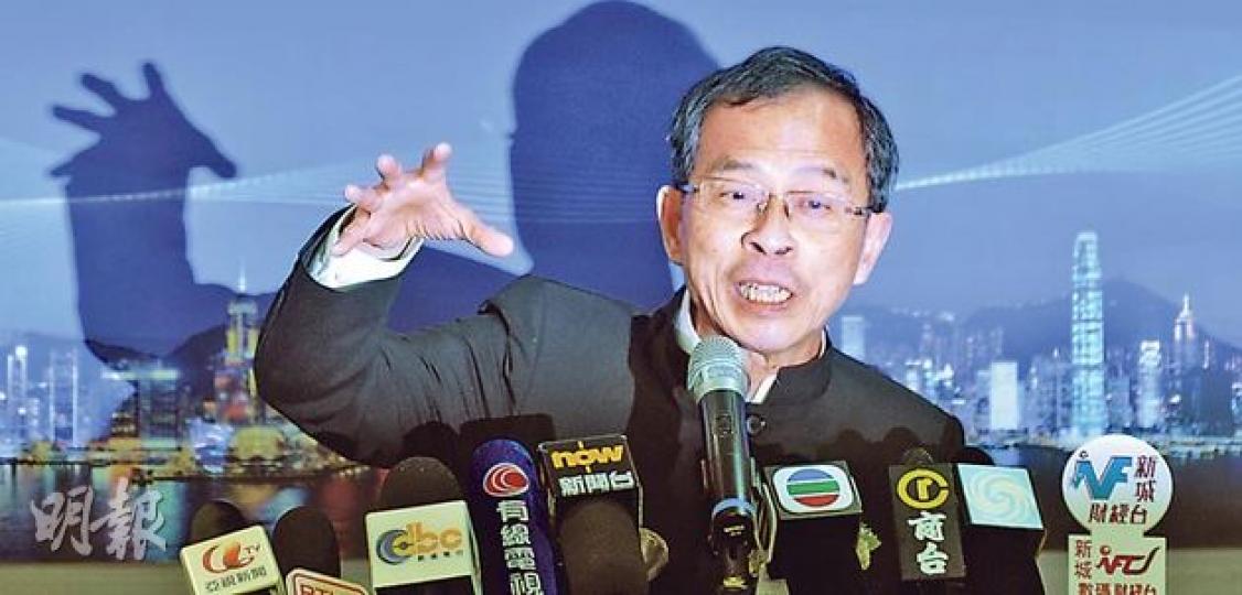 立法會主席曾鈺成昨出席香港公共行政學會午餐會並發表演講,他認為中央政策組應是政府智囊,不應淪為只做民調的機構。(余俊亮攝) 立法會主席曾鈺成昨出席香港公共行政學會午餐會並發表演講,他認為中央政策組應是政府智囊,不應淪為只做民調的機構。(余俊亮攝)