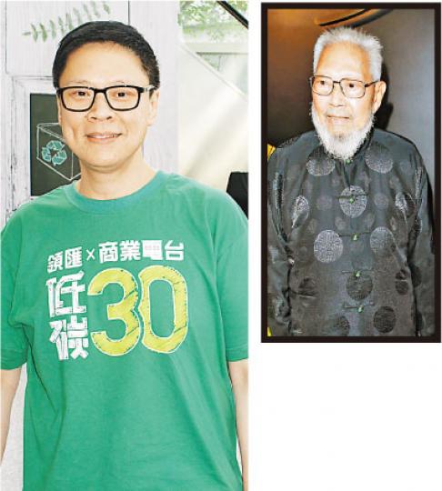 陳志雲表示何佐芝(小圖)的家人婉拒收花圈,希望大家將買花圈的錢行善。(攝影/記者:楊安莉) 陳志雲表示何佐芝(小圖)的家人婉拒收花圈,希望大家將買花圈的錢行善。(攝影/記者:楊安莉)