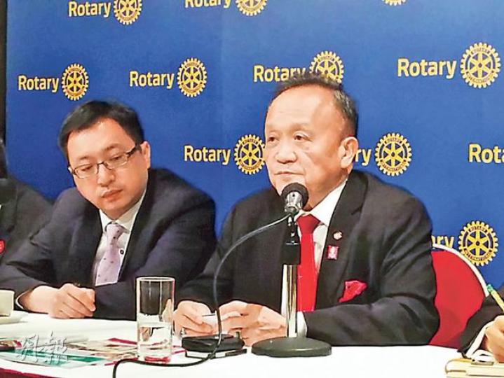 黃其光(圖)話要「提高大陸同胞的國際觀」,多辦交流活動。(余思朗攝) 黃其光(圖)話要「提高大陸同胞的國際觀」,多辦交流活動。(余思朗攝)