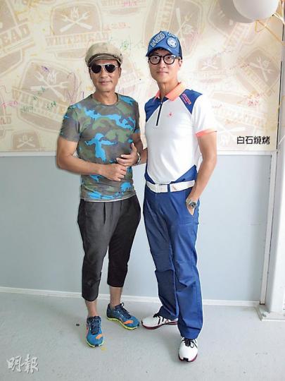 任達華、林韋辰昨出席白石燒烤場開幕禮。(攝影/記者﹕鍾一虹) 任達華、林韋辰昨出席白石燒烤場開幕禮。(攝影/記者﹕鍾一虹)