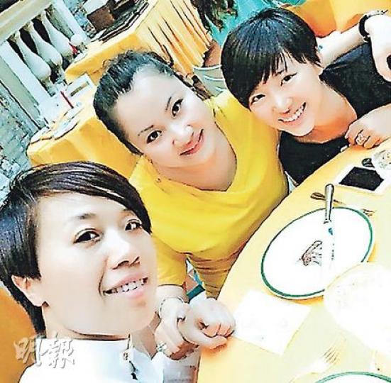 馬賽曾被富婆Laura(中)指介入她與汪子琦(左)的感情。(微博圖片) 馬賽曾被富婆Laura(中)指介入她與汪子琦(左)的感情。(微博圖片)