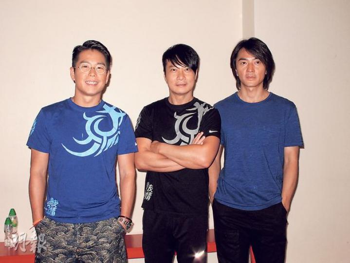 林曉峰(左起)、錢嘉樂及鄭伊健近日為演唱會努力排舞。(攝影/記者:林蘊兒) 林曉峰(左起)、錢嘉樂及鄭伊健近日為演唱會努力排舞。(攝影/記者:林蘊兒)