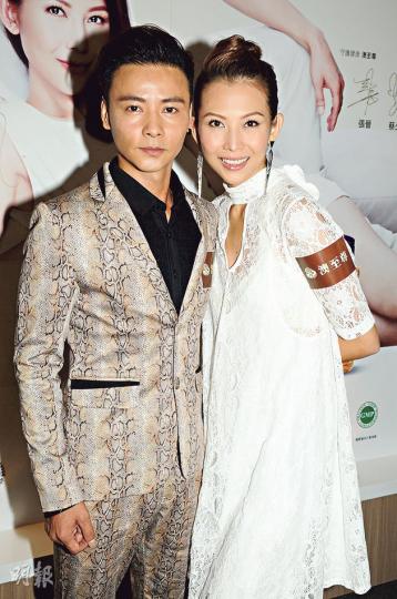 蔡少芬與張晉夫妻檔做代言人拍廣告,酬勞達7位數字。(攝影:孫華中) 蔡少芬與張晉夫妻檔做代言人拍廣告,酬勞達7位數字。(攝影:孫華中)
