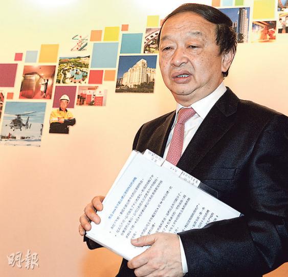 中信泰富董事長常振明指出,集團冀日後來自金融及實業的盈利比重,能夠達到各佔一半的水平。(劉焌陶攝) 中信泰富董事長常振明指出,集團冀日後來自金融及實業的盈利比重,能夠達到各佔一半的水平。(劉焌陶攝)