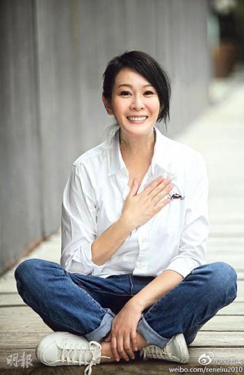 44歲劉若英是高齡產婦。（微博圖片） 