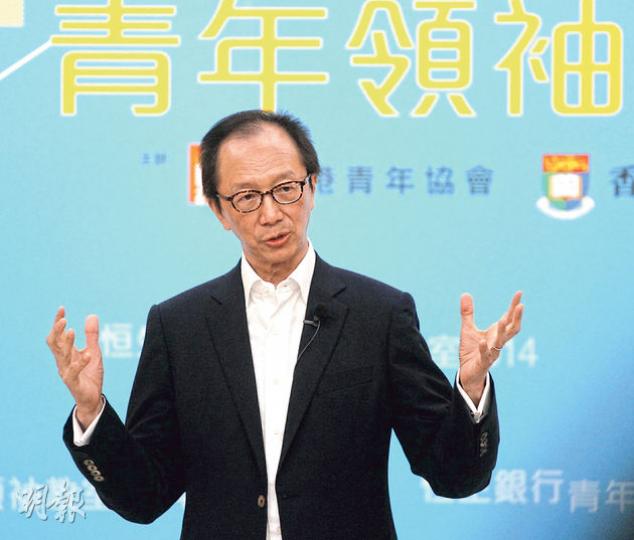 前財政司長梁錦松表示,若董建華邀請他加入智庫,他難以拒絕。(李紹昌攝) 前財政司長梁錦松表示,若董建華邀請他加入智庫,他難以拒絕。(李紹昌攝)