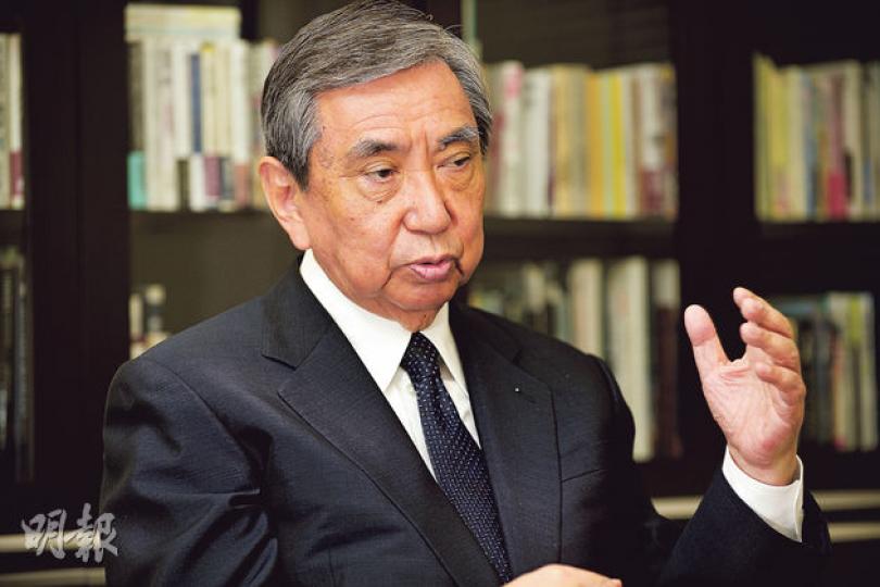 日本眾議院前議長河野洋平認為,日本的歷史認識應該繼承村山講話,「在歷史問題上,安倍總理的發言應該更加慎重」。(余俊亮攝) 日本眾議院前議長河野洋平認為,日本的歷史認識應該繼承村山講話,「在歷史問題上,安倍總理的發言應該更加慎重」。(余俊亮攝)