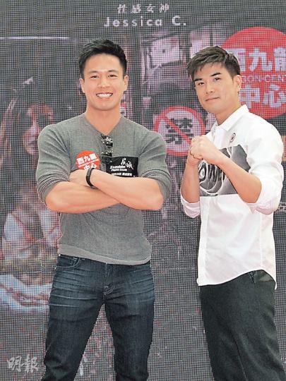 安志杰(左)與伍允龍(右)老友鬼鬼,合作拍戲有默契。(攝影/記者:鍾一虹) 安志杰(左)與伍允龍(右)老友鬼鬼,合作拍戲有默契。(攝影/記者:鍾一虹)