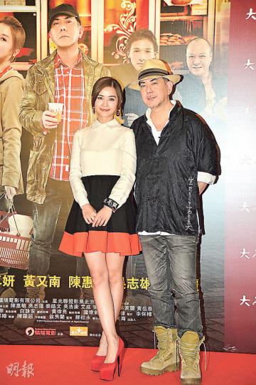 相隔10年再合作,秋生指阿Sa成熟了,但心中仍覺得阿Sa是個細路女。(攝影/記者﹕鍾一虹) 相隔10年再合作,秋生指阿Sa成熟了,但心中仍覺得阿Sa是個細路女。(攝影/記者﹕鍾一虹)