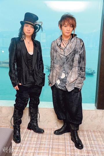 hyde(左)、K.A.Z.(右)(攝影/記者:陳釗) hyde(左)、K.A.Z.(右)(攝影/記者:陳釗)