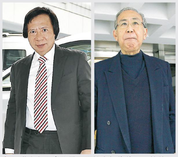 郭炳聯沒有上庭作供,但控方認為他知悉許仕仁(右圖)將重返政府,並與郭炳江(左圖)商討向許提供利益。另控方指許單憑電話對話提供顧問意見,時薪數以十萬元計,並不合理。(李紹昌攝) 郭炳聯沒有上庭作供,但控方認為他知悉許仕仁(右圖)將重返政府,並與郭炳江(左圖)商討向許提供利益。另控方指許單憑電話對話提供顧問意見,時薪數以十萬元計,並不合理。(李紹昌攝)