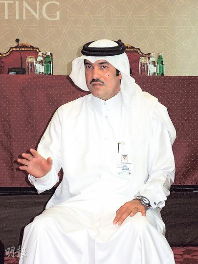 卡塔爾投資局首席執行官Ahmad Al-Sayed對旗下投資項目相當口密,對入股香港利福國際後,將來打算如何發展未肯露口風,只笑言投資是為賺錢。(岑梽豪攝) 卡塔爾投資局首席執行官Ahmad Al-Sayed對旗下投資項目相當口密,對入股香港利福國際後,將來打算如何發展未肯露口風,只笑言投資是為賺錢。(岑梽豪攝)