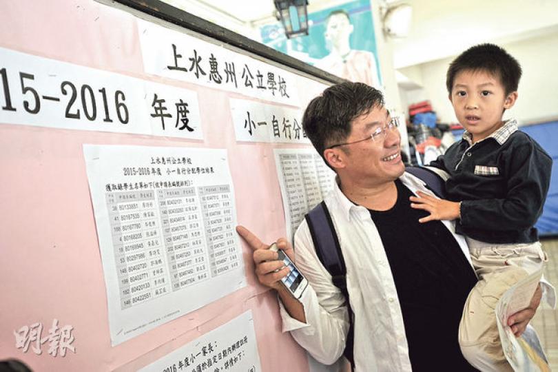 港人楊先生(左)在內地娶妻和定居,育有兩名單非兒子,他在惠州置業和投資,又安排長子插班入讀上水惠州幼稚園,終獲推薦加入惠州同鄉會,其幼子(右)昨如願獲上水惠州公立學校錄取。(胡景禧攝)住在上水的本地媽媽張太(後),為了令長女(前)入讀心儀的上水惠州公立學校,特意加入惠州同鄉會成為會員,女兒並在自行收生階段取得20分,但最終仍不獲錄取,十分無奈。(胡景禧攝) 港人楊先生(左)在內地娶妻和定居,育有兩名單非兒子,他在惠州置業和投資,又安排長子插班入讀上水惠州幼稚園,終獲推薦加入惠州同鄉會,其幼子(右)昨如願獲上水惠州公立學校錄取。(胡景禧攝)住在上水的本地媽媽張太(後),為了令長女(前)入讀心儀的上水惠州公立學校,特意加入惠州同鄉會成為會員,女兒並在自行收生階段取得20分,但最終仍不獲錄取,十分無奈。(胡景禧攝)