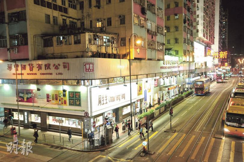 （胡景禧攝）（胡景禧攝）圖左是僑冠大廈（胡景禧攝）（胡景禧攝）（胡景禧攝）（明報製圖）