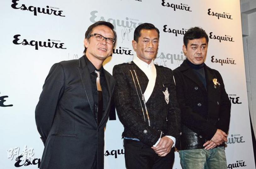 劉偉強(左起)、古天樂及劉青雲碰頭,未知會否傾合作大計?(攝影:鍾偉茵) 劉偉強(左起)、古天樂及劉青雲碰頭,未知會否傾合作大計?(攝影:鍾偉茵)