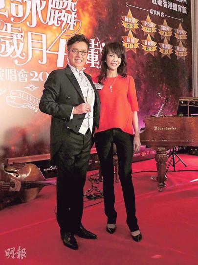 阿倫宣布農曆新年期間舉辦8場演唱會，獲鄭裕玲現身支持。（攝影/記者：楊安莉）