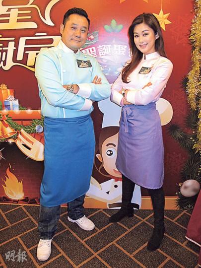 麥包與香香合作主持節目《明星愛廚房》。（攝影/記者﹕唐嘉晞）